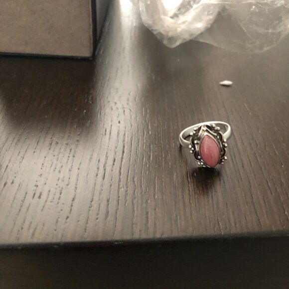 Pink Rhodochrosite Ring - Picture 2 of 4